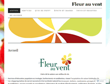 Tablet Screenshot of fleurauvent.com